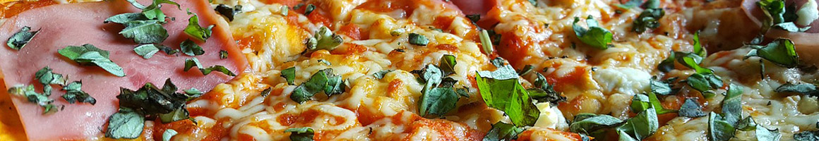Eating Italian Pizza at Slab 'N Slice.